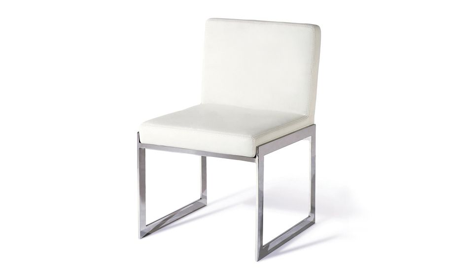 Chaise design en blanc