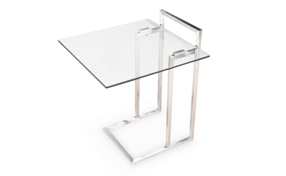 Table d'appoint design transparente