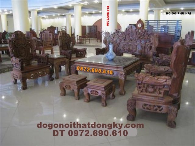 đồ gỗ Phú Hải - Bộ bàn ghế Tam Đa TĐ02
