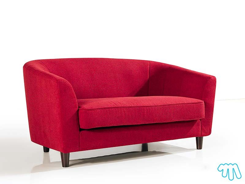 et autres caractéristiques du canapé 2 places en tissus Rouge RUMBA