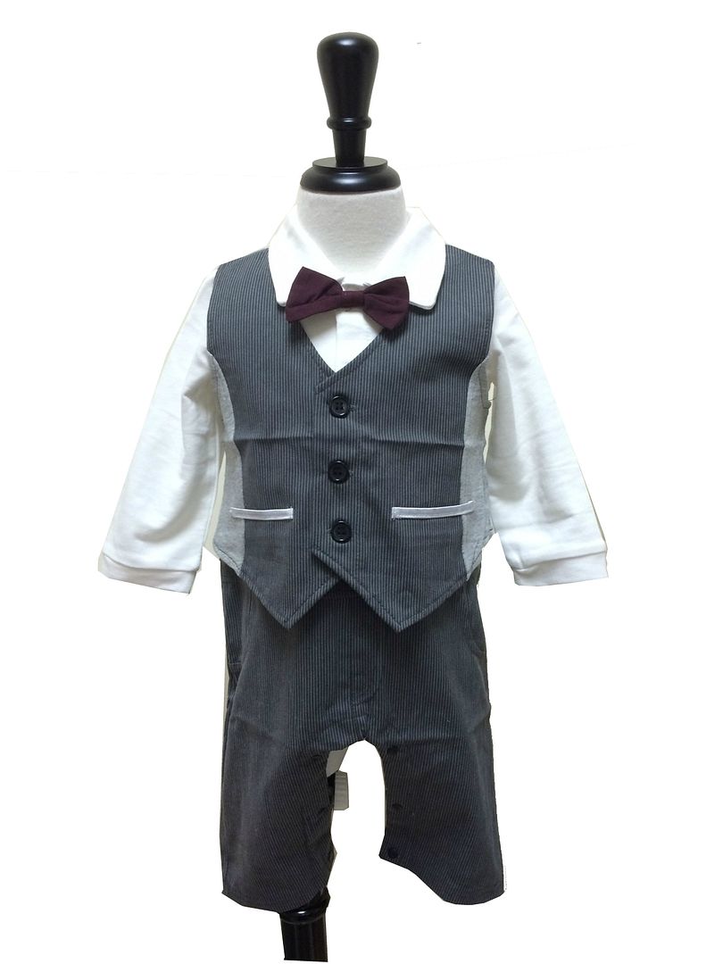Baby Boy Formal Suit & Waistcoat Set, Wedding Christening Christmas Party Outfit eBay