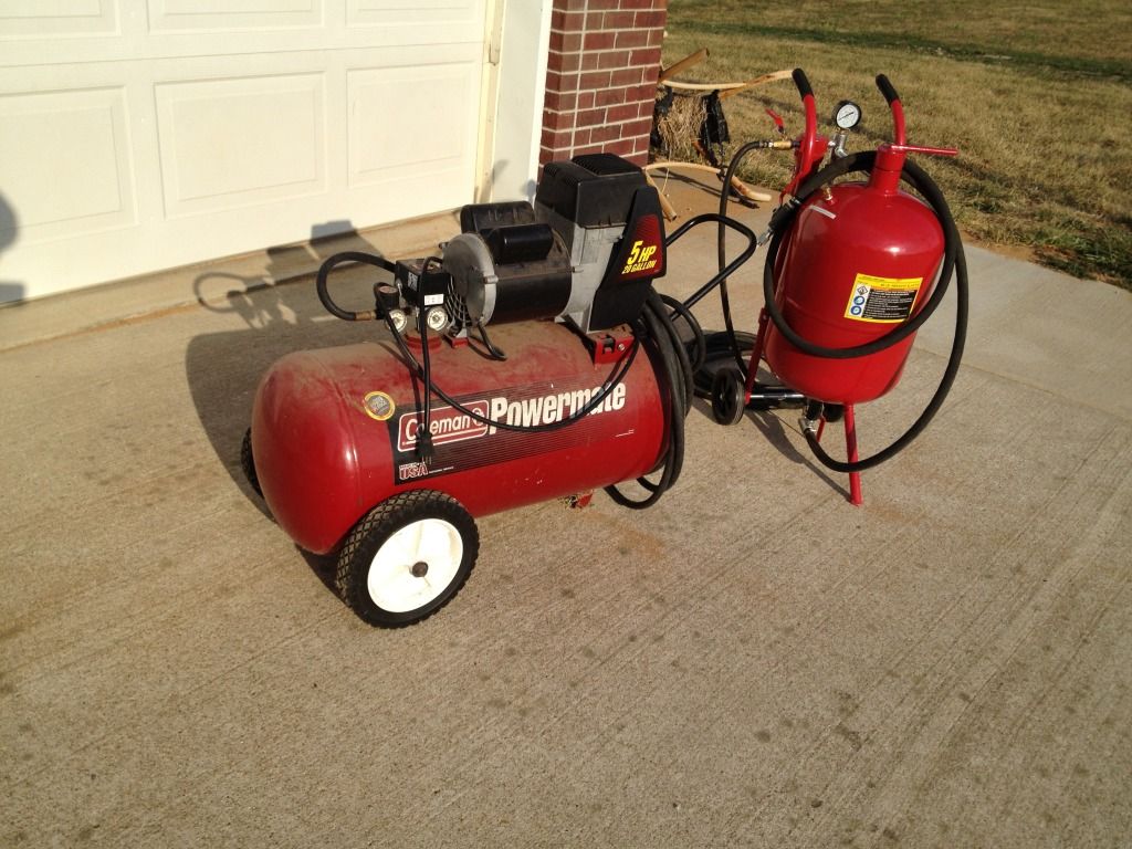 Got a sandblaster (after all these years) having problems.