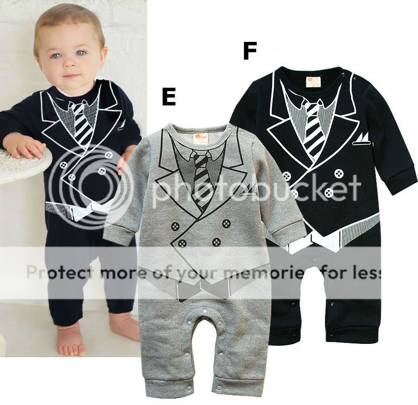 Cool Baby Boy Clothes Christmas Gift Smart Formal Tie Suit Dress Up Costume