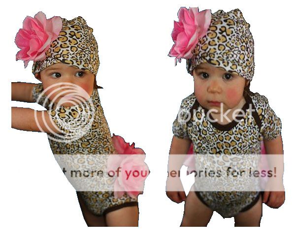 Baby Toddlers Girl Fancy Set Clothes w Hat Pink Zebra Leopard Damask Scrolls