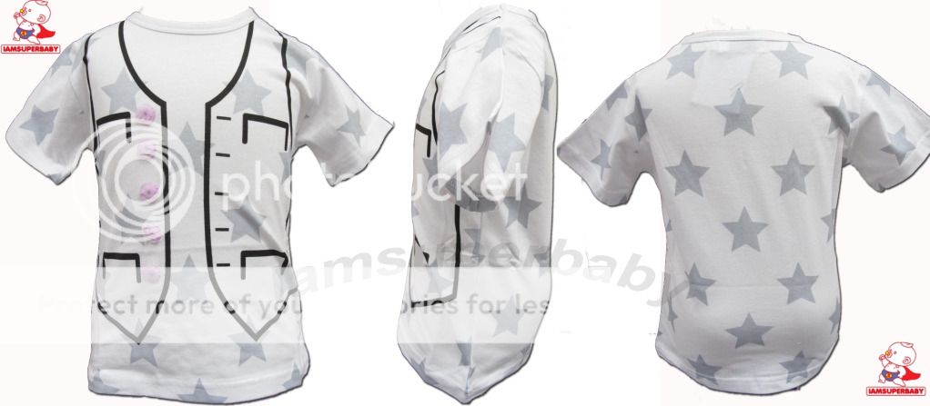 Age 1 4 Baby Boy Kids Twins Cotton Cool T Shirt Fake Print Vest Scarf