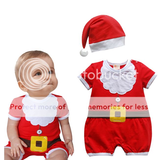 Baby Christms Xmas Santas Party Suit Costume Dress Outfit Snowman Deer Gift